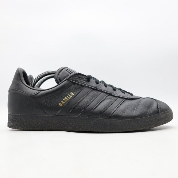 Adidas Gazelle Originals Men\'s 10.5 Triple Black Synthetic Leather Sneakers main image 8